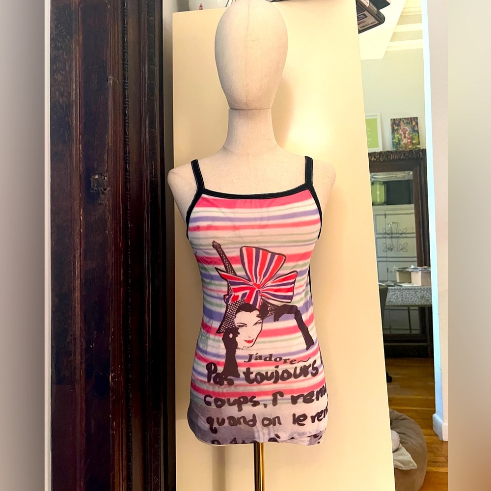 Bebe Nylon punk medium strap top. Vintage. Not worn. Like new!